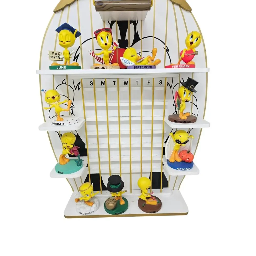 Vintage Tweety Bird Silvester Danbury Mint Perpetual Calendar 2000 NO DATE TILES